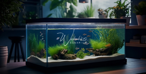 インテリアでオシャレなアクアリウムレンタルロゴ