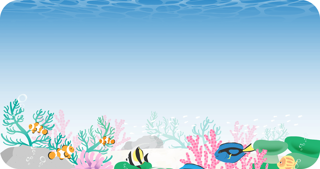 アクアリウムイラスト背景お試しバナー