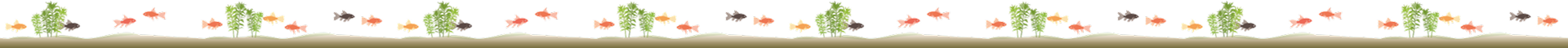 アクアリウムイラストフッター背景