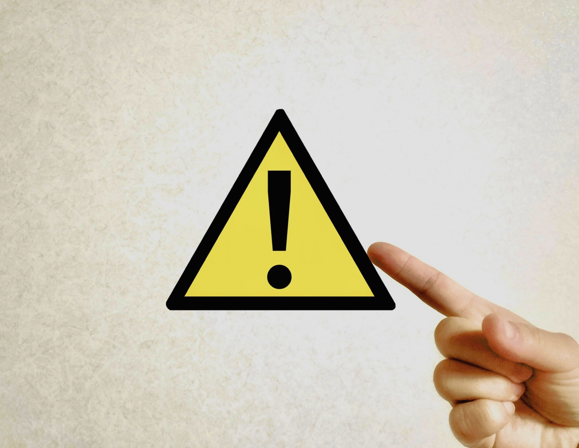 注意アイコン写真