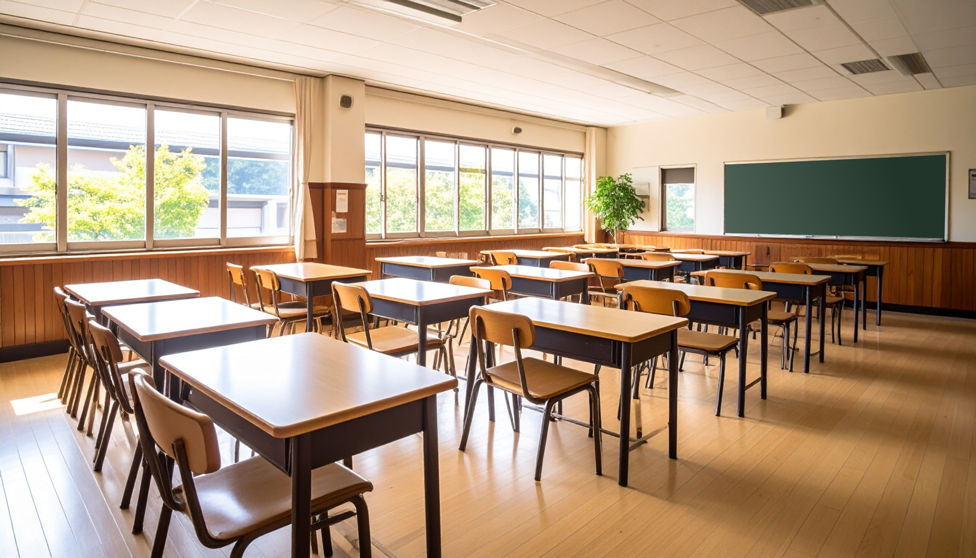 キレイな学校の教室